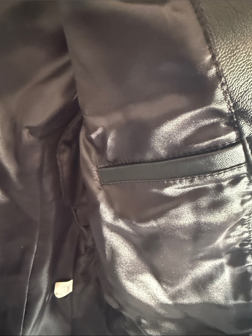 Pamela McCoy Black Leather Blazer Jacket - Picture 4 of 4